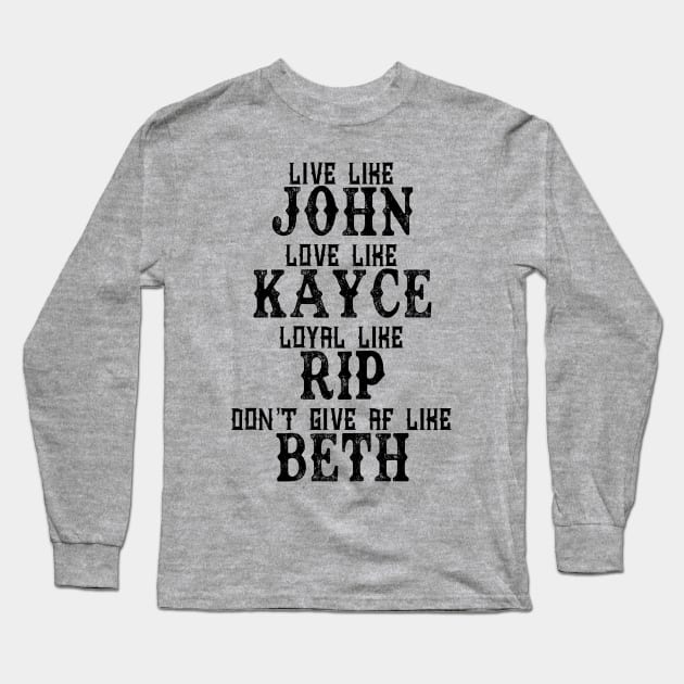 John Kayce Rip Beth Long Sleeve T-Shirt by EJTees